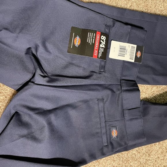 Dickies 874 Original Fit Work Pants. Size 29X32 NWT   Navy Blue - Picture 2 of 8